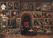 Archduke Leopold Wilhelm of Austria in his Gallery fh, TENIERS, David the Younger